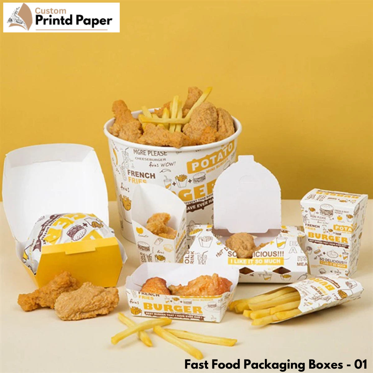 Custom Fast Food Packaging Boxes
