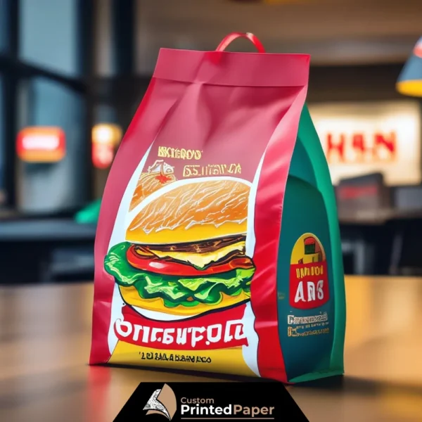 Custom Printed Burger Bags