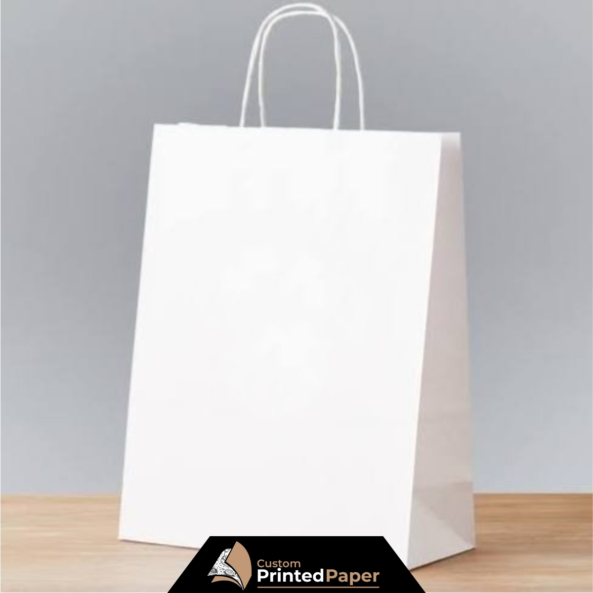 Custom White Paper Bags