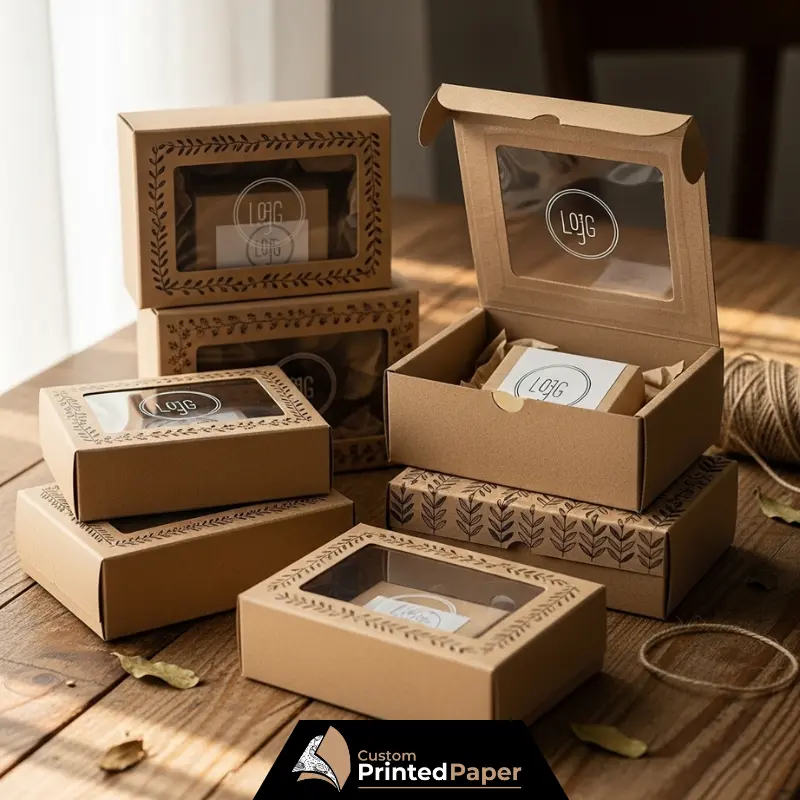 Custom Kraft Window Boxes